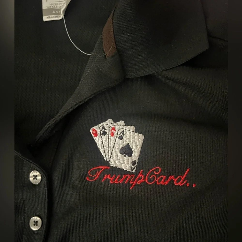 Nike Black Dri-FIT Trump Golf Shirt - Picture 2 of 4